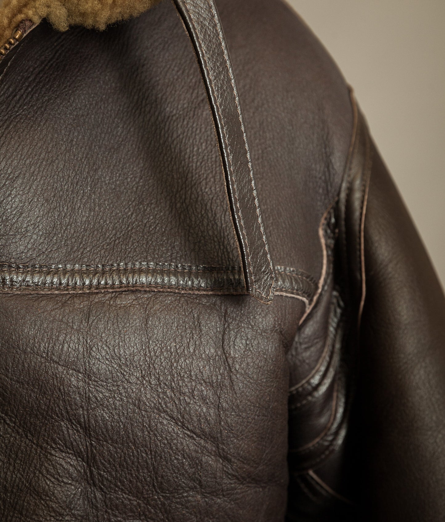 Vintage Sheepskin Shearling Flying Jacket RAF Irvin Pattern - Made in England