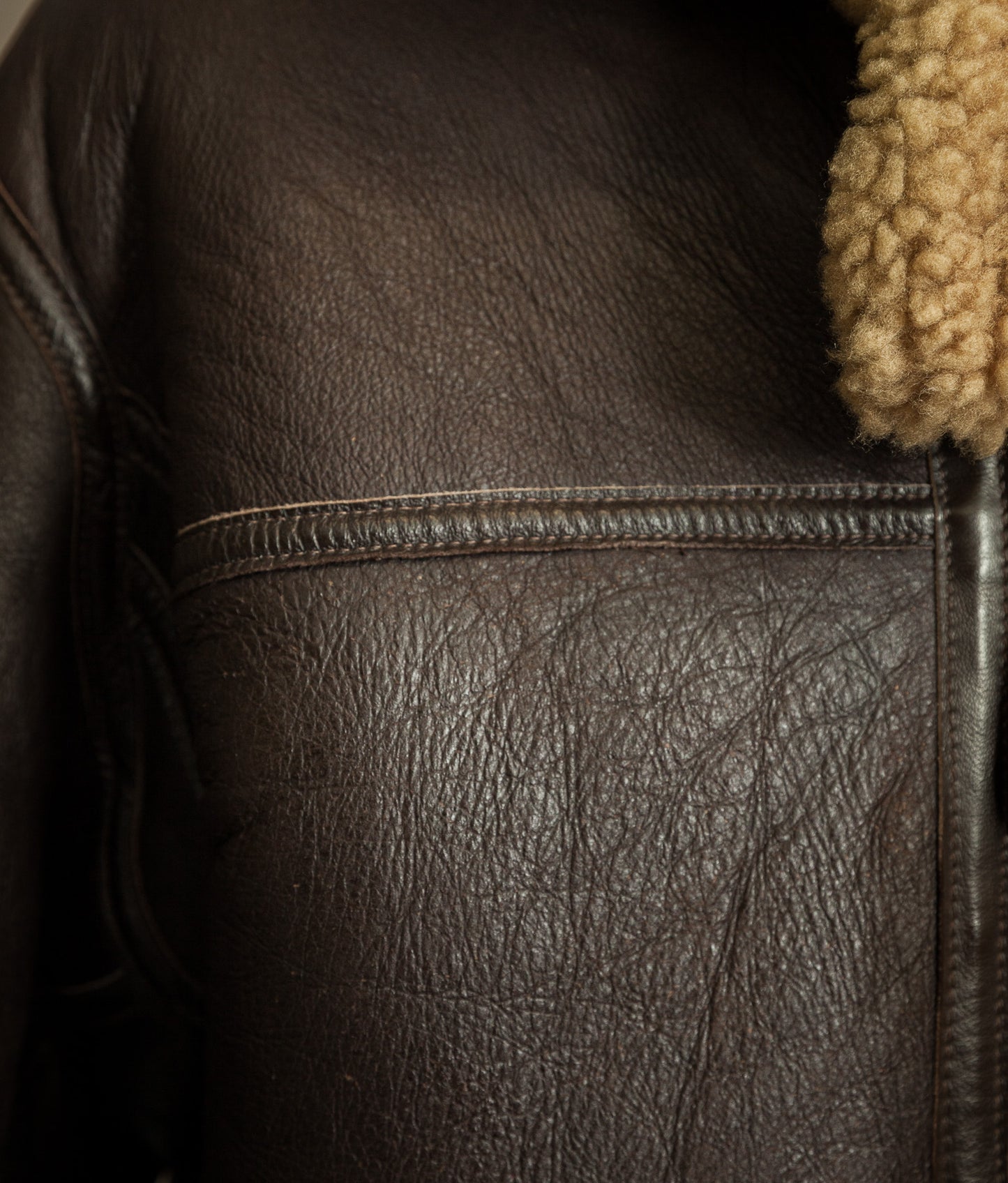 Vintage Sheepskin Shearling Flying Jacket RAF Irvin Pattern - Made in England