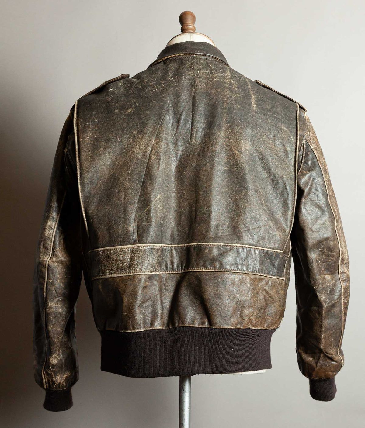 Vintage 1980s Schott 684SM Steerhide A-2 Flight Jacket Made in USA