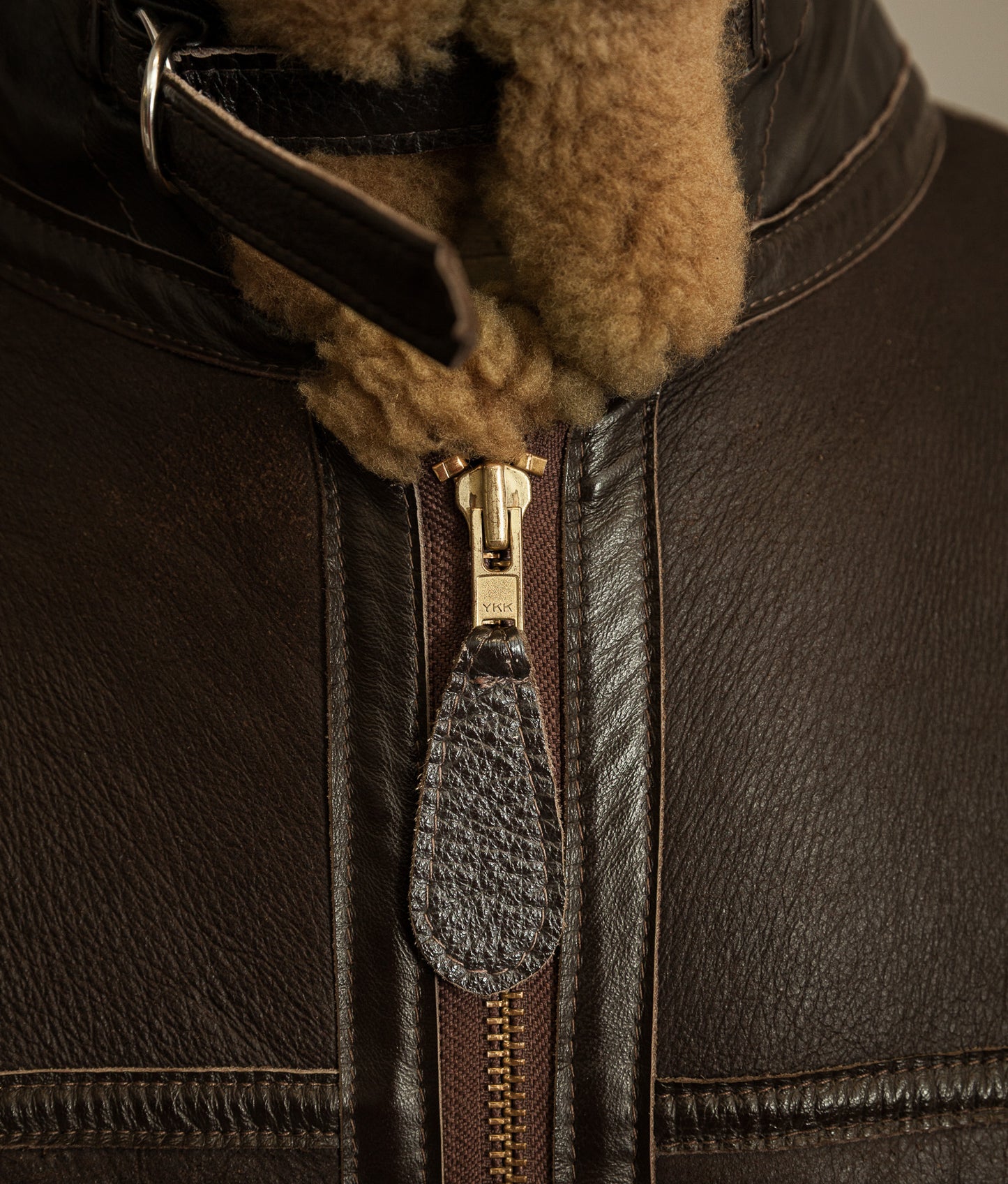 Vintage Sheepskin Shearling Flying Jacket RAF Irvin Pattern - Made in England