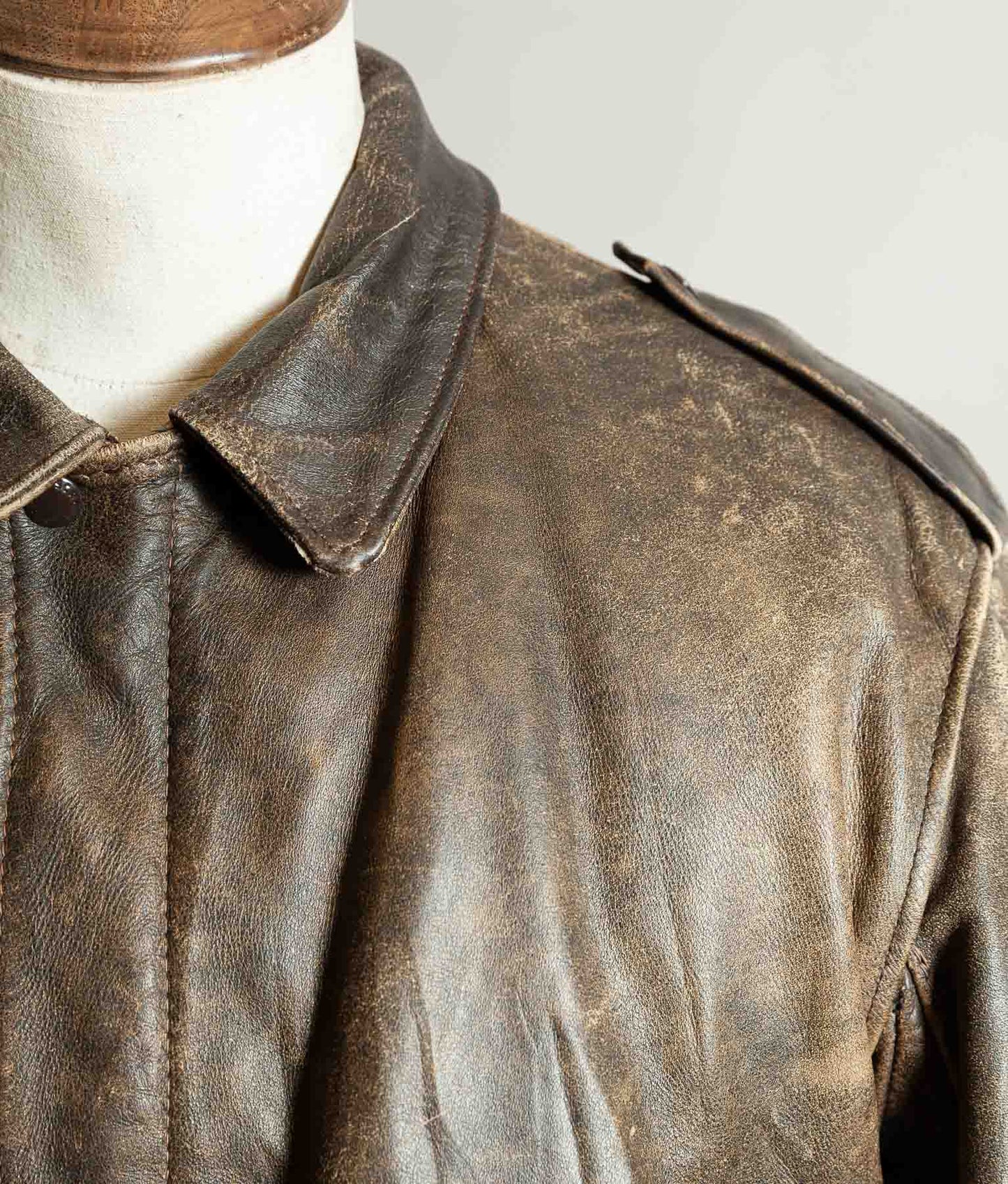 Vintage 1980s Schott 684SM Steerhide A-2 Flight Jacket Made in USA