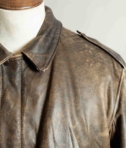Vintage 1980s Schott 684SM Steerhide A-2 Flight Jacket Made in USA