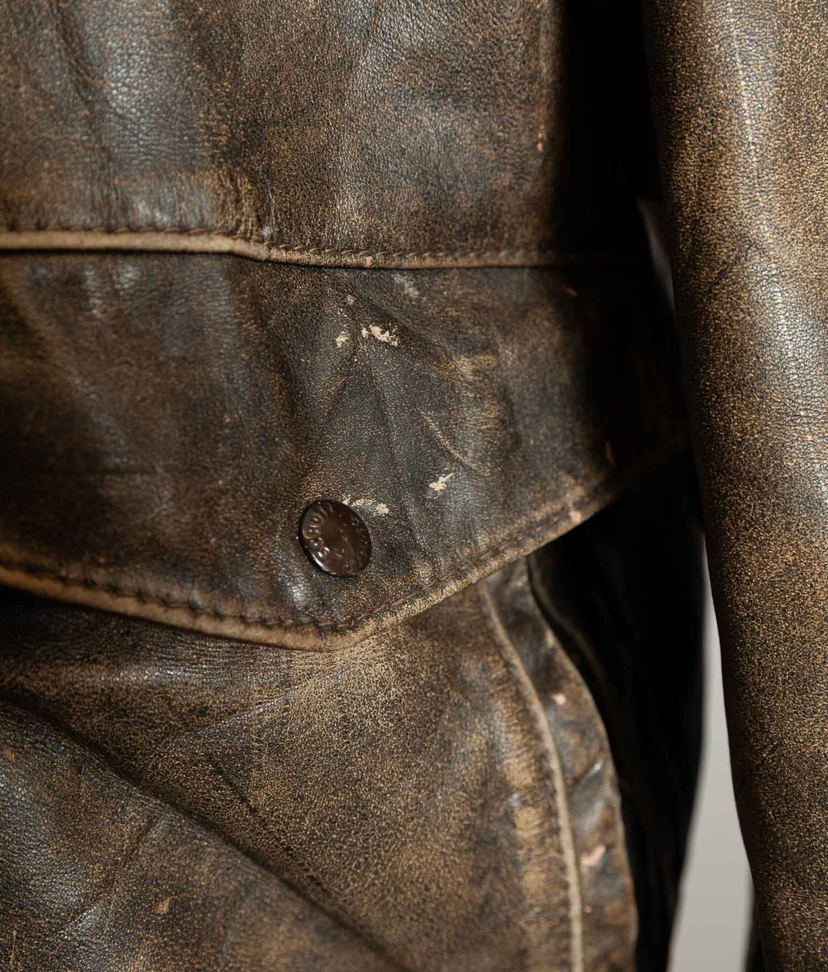 Vintage 1980s Schott 684SM Steerhide A-2 Flight Jacket Made in USA