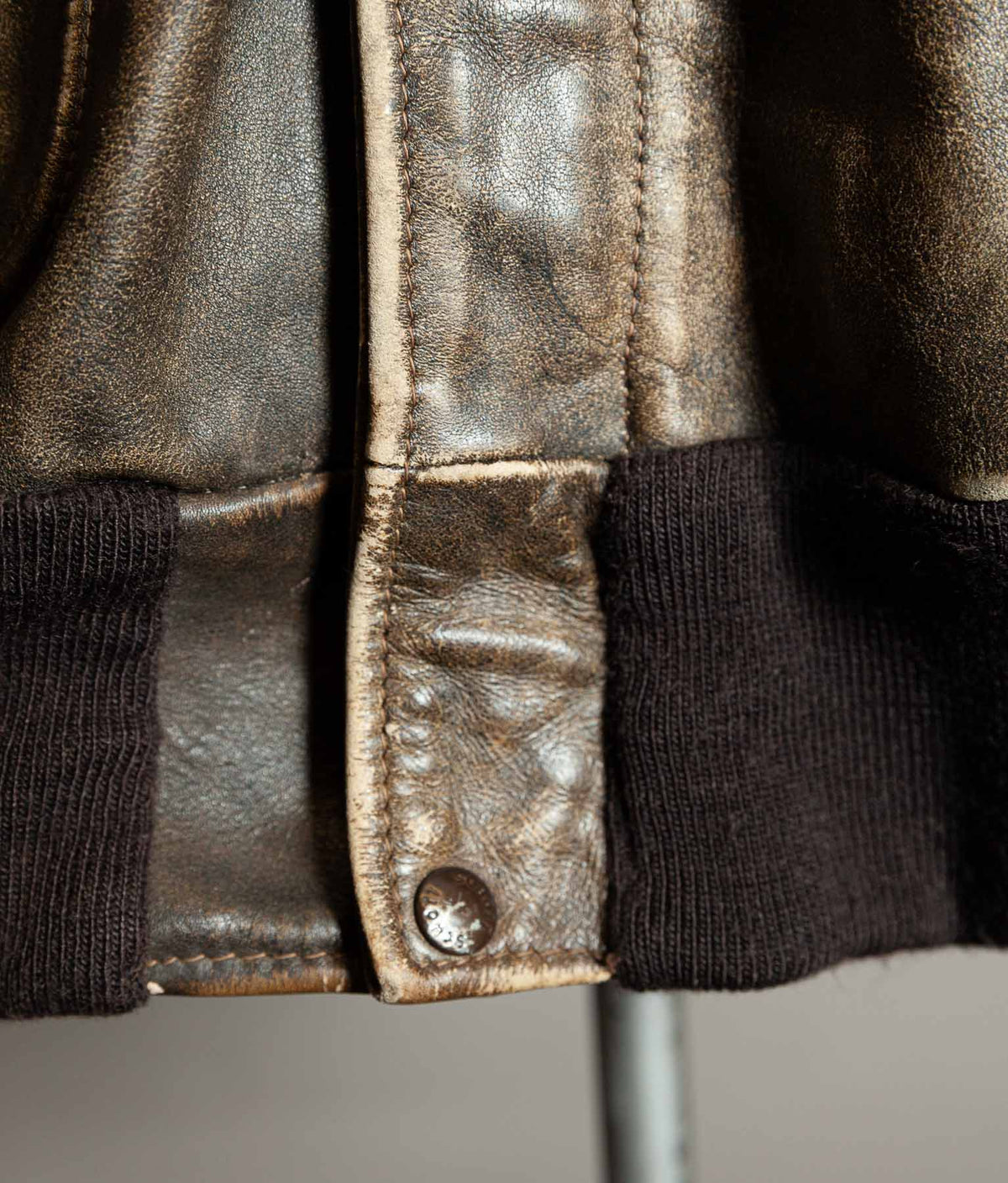 Vintage 1980s Schott 684SM Steerhide A-2 Flight Jacket Made in USA