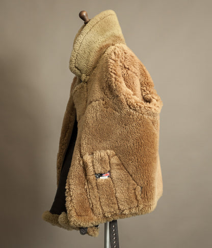 Vintage Sheepskin Shearling Flying Jacket RAF Irvin Pattern - Made in England