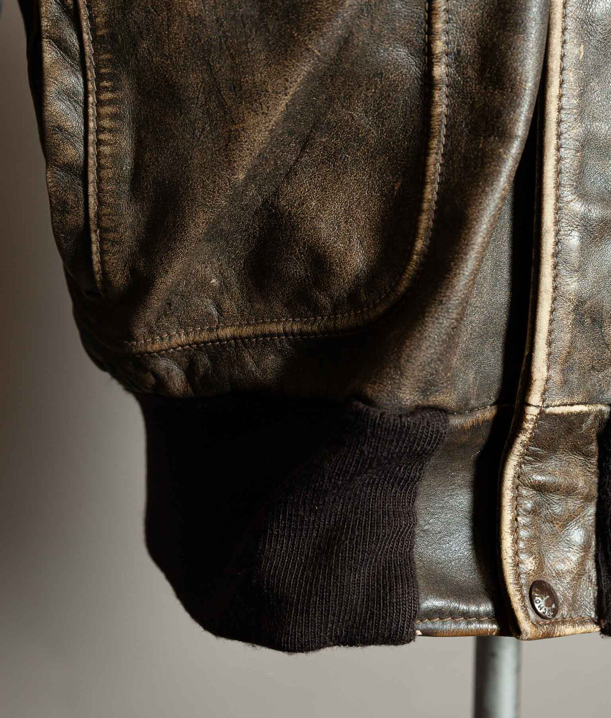 Vintage 1980s Schott 684SM Steerhide A-2 Flight Jacket Made in USA