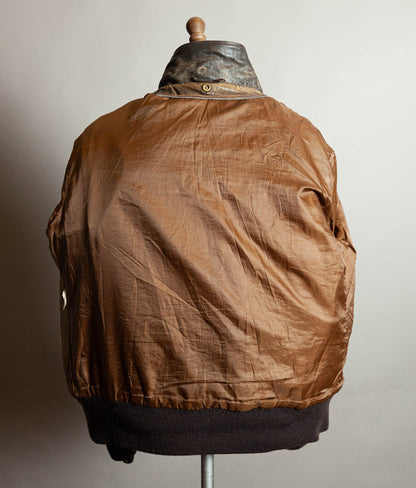 Vintage 1980s Schott 684SM Steerhide A-2 Flight Jacket Made in USA