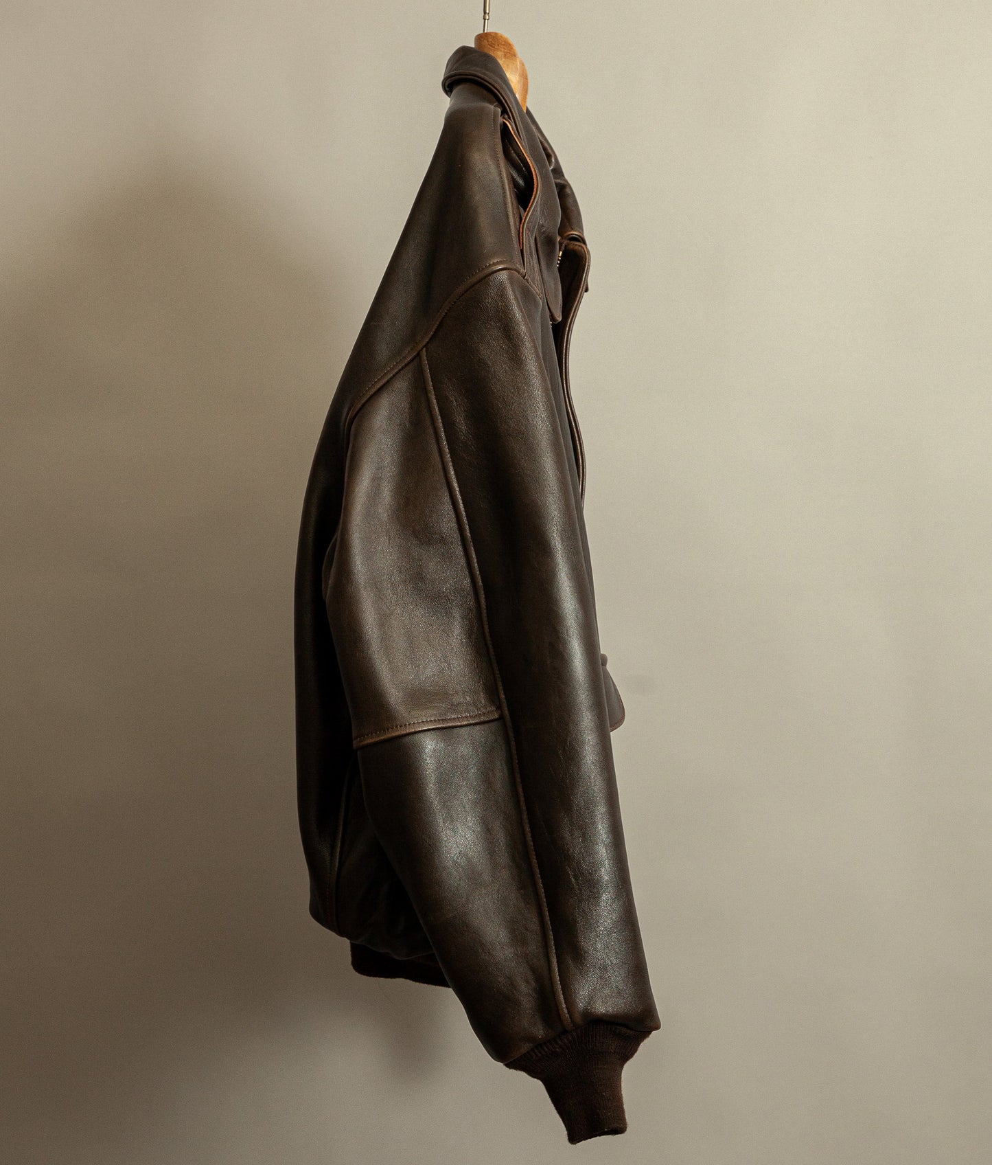 Vintage Avirex A2 Flight Jacket Brown Leather USA Made