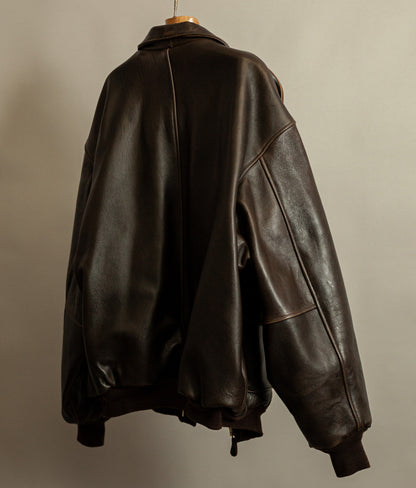 Vintage Avirex A2 Flight Jacket Brown Leather USA Made