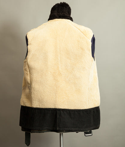 Vintage 1950s American Police Winter Patrol Leather Coat