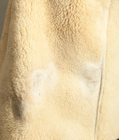 Vintage 1950s American Police Winter Patrol Leather Coat