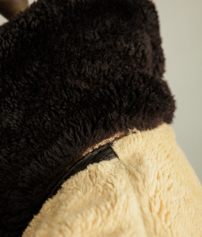 Vintage 1950s American Police Winter Patrol Leather Coat