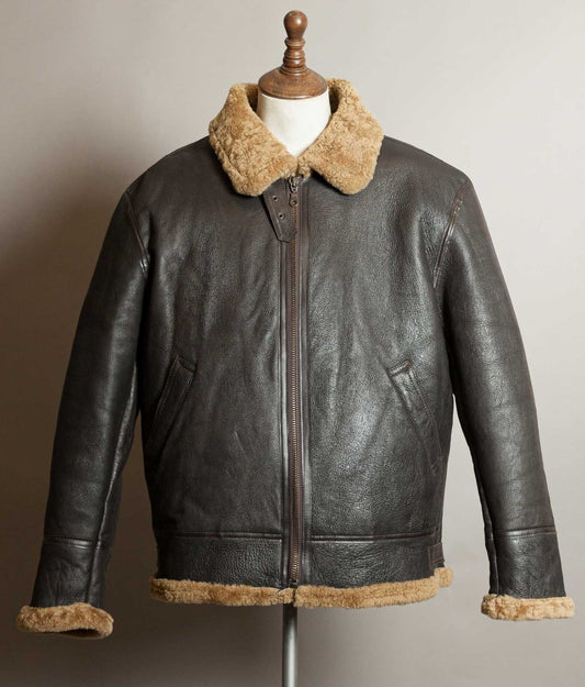 Vintage Type B-3 Sheepskin Shearling Flight Jacket Vintage USAAF