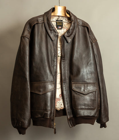 Vintage 1990s Avirex A2 Leather Flying Jacket USA Made