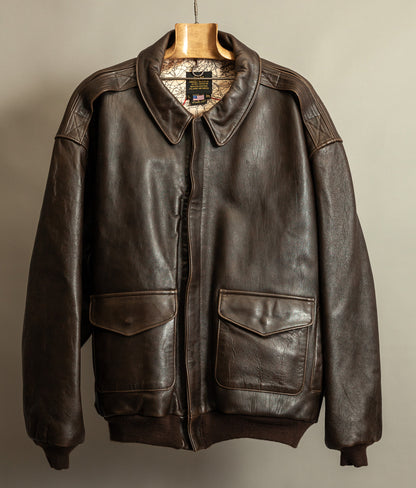 Vintage 1990s Avirex A2 Leather Flying Jacket USA Made