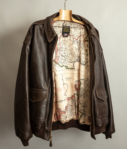 Vintage 1990s Avirex A2 Leather Flying Jacket USA Made