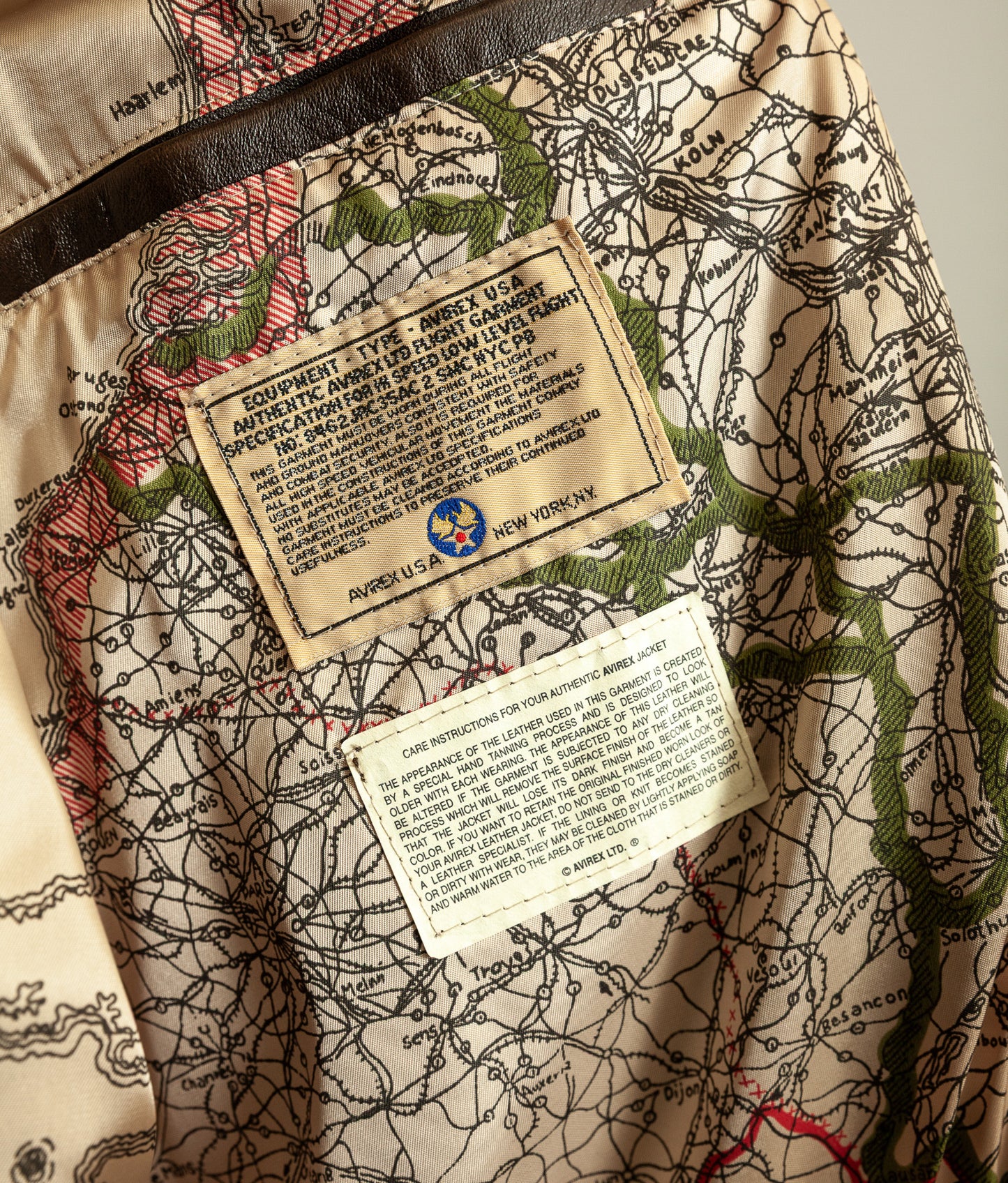 Vintage 1990s Avirex A2 Leather Flying Jacket USA Made