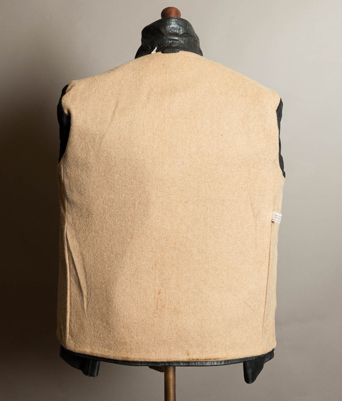 Vintage 1973 Italian Police Goatskin Leather Motorcycle Jacket Riri Zip