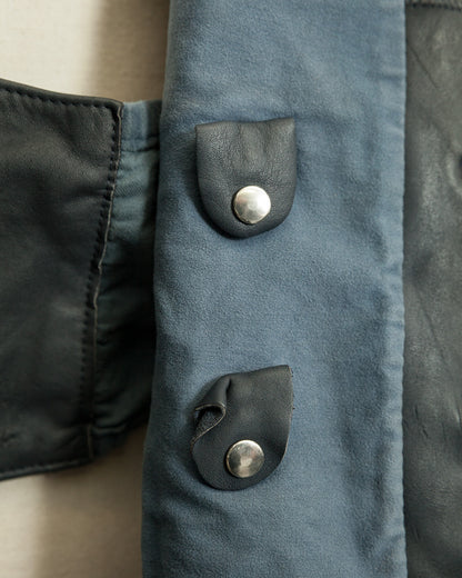 Vintage 1960s German Border Control Leather Jacket - Bundesgrenzschutz