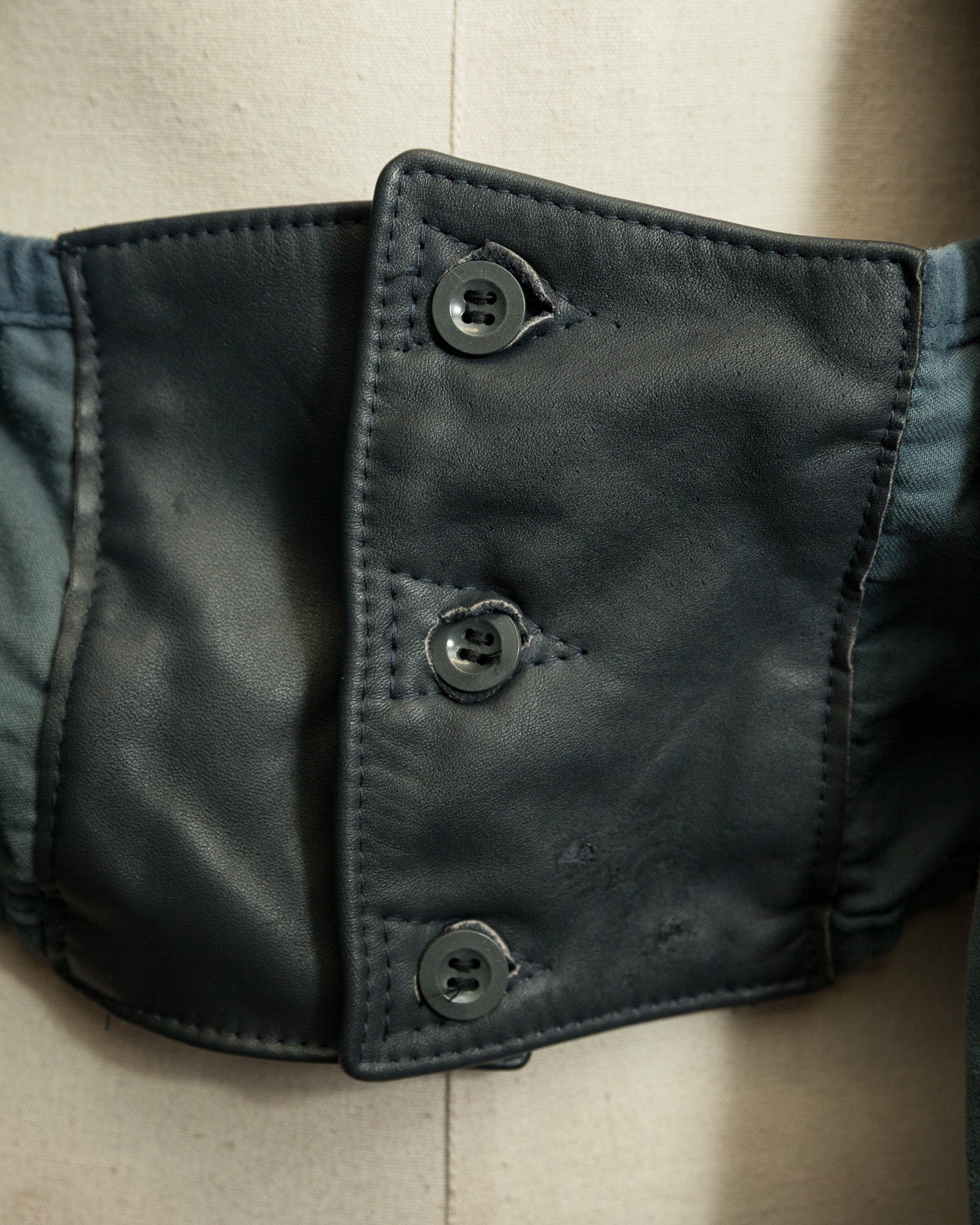 Vintage 1960s German Border Control Leather Jacket - Bundesgrenzschutz