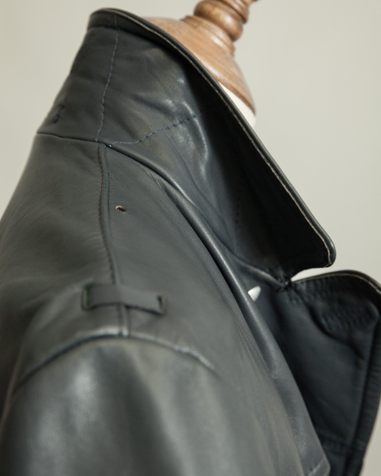 Vintage 1960s German Border Control Leather Jacket - Bundesgrenzschutz