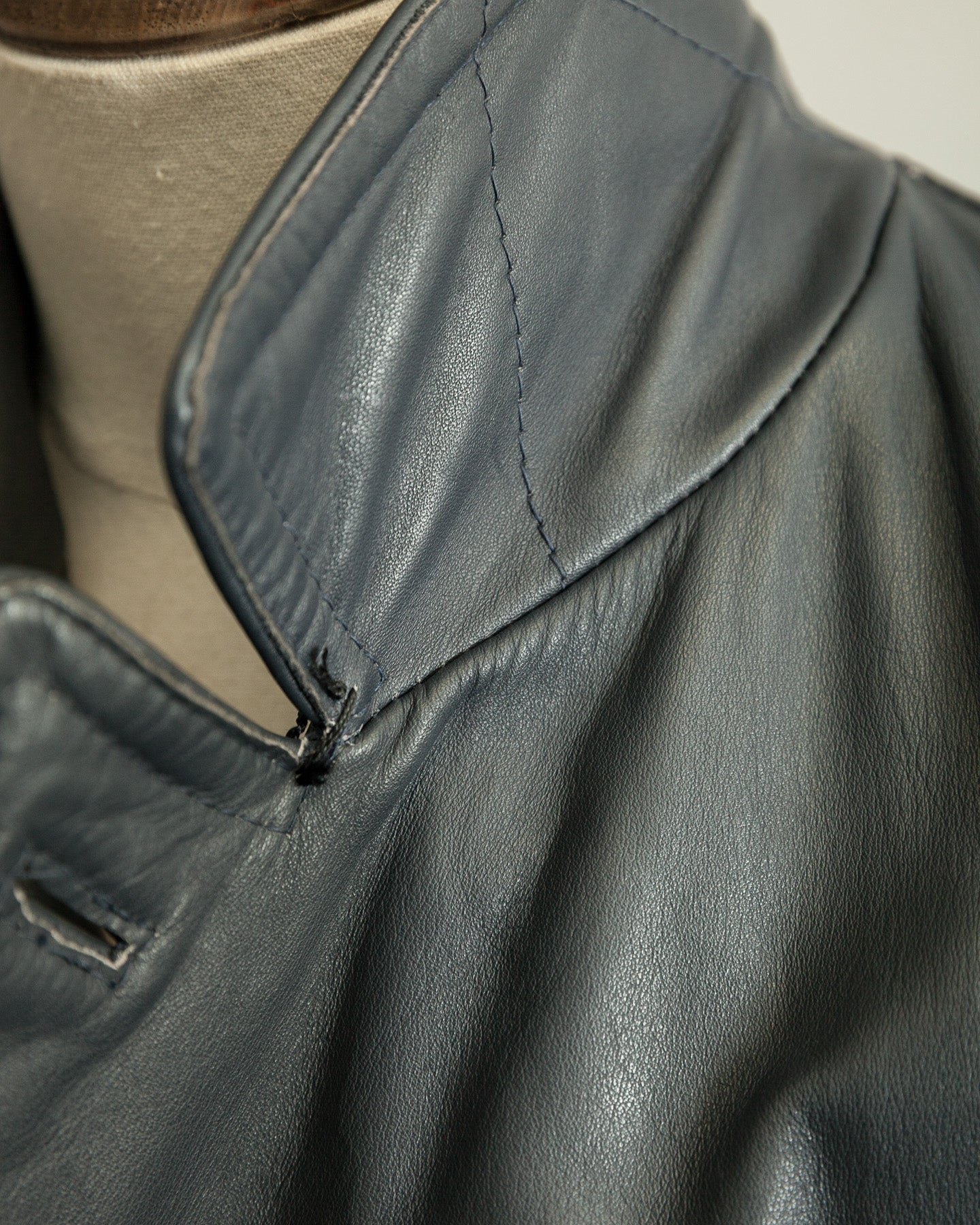 Vintage 1960s German Border Control Leather Jacket - Bundesgrenzschutz