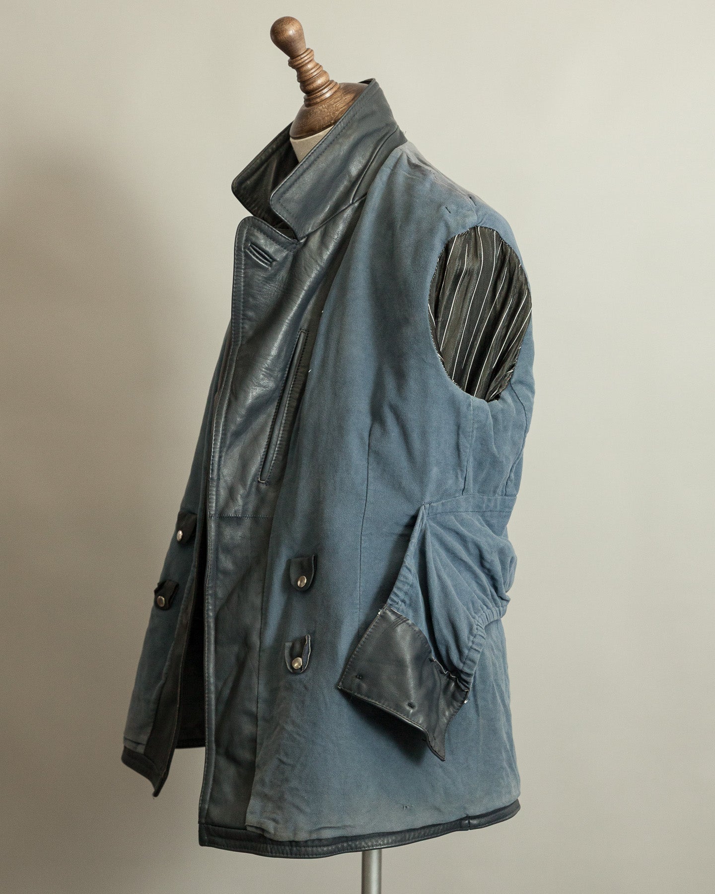 Vintage 1960s German Border Control Leather Jacket - Bundesgrenzschutz