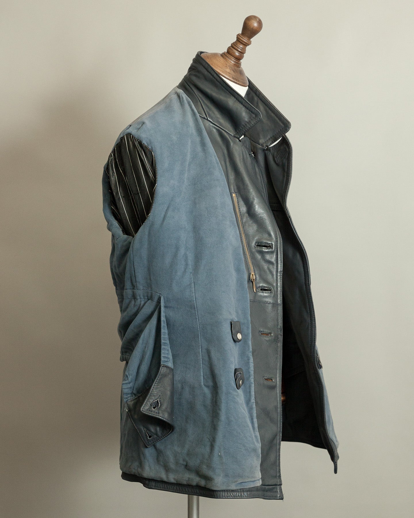 Vintage 1960s German Border Control Leather Jacket - Bundesgrenzschutz