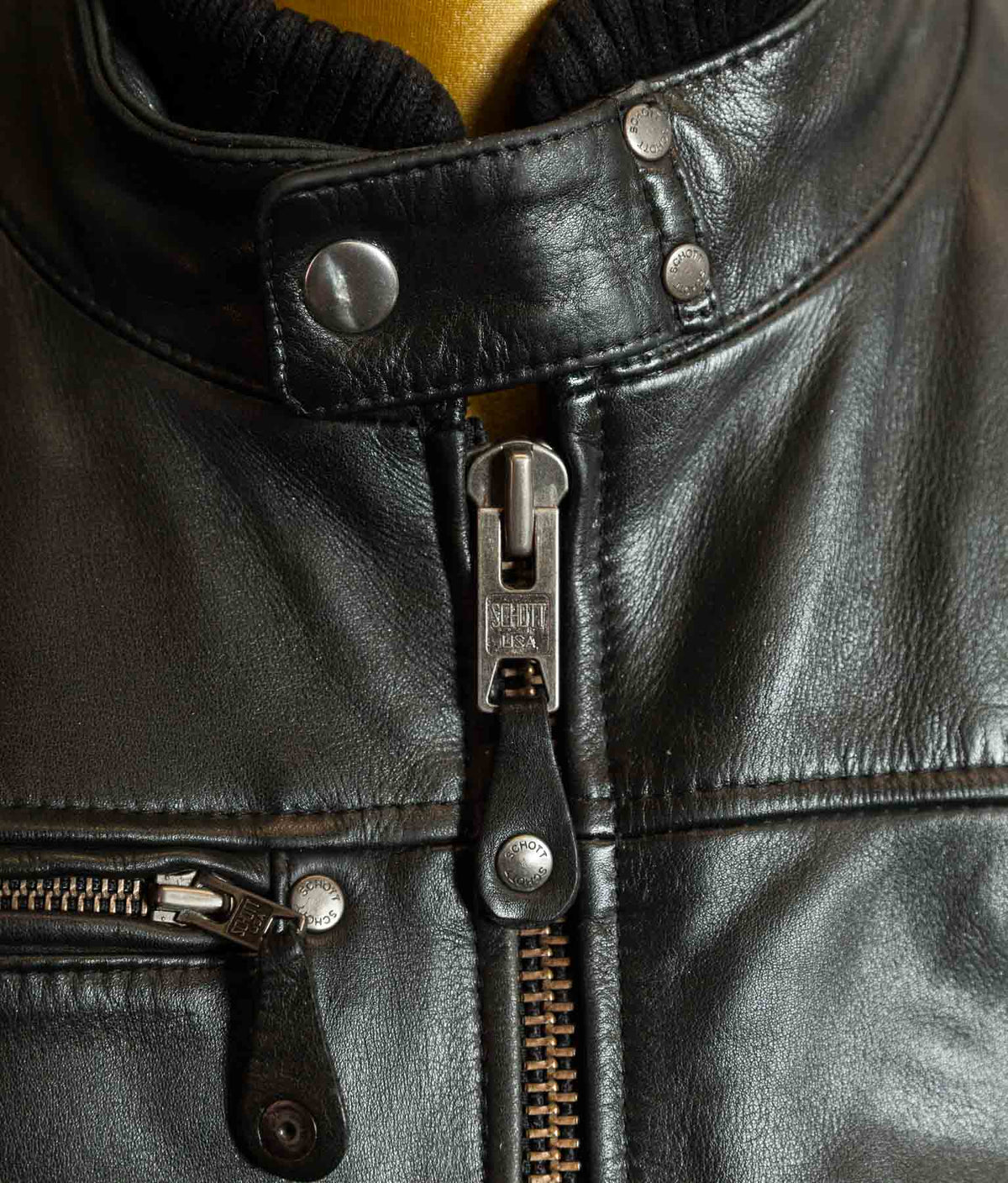 Schott NYC LC9201 Cowhide Leather Motorcycle Jacket