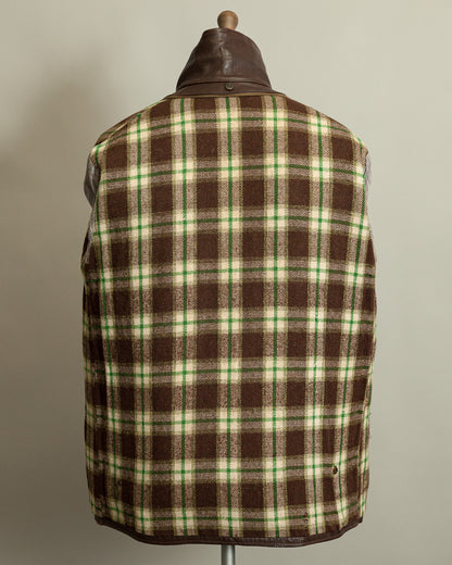 1950s French Workwear Leather Utility Jacket