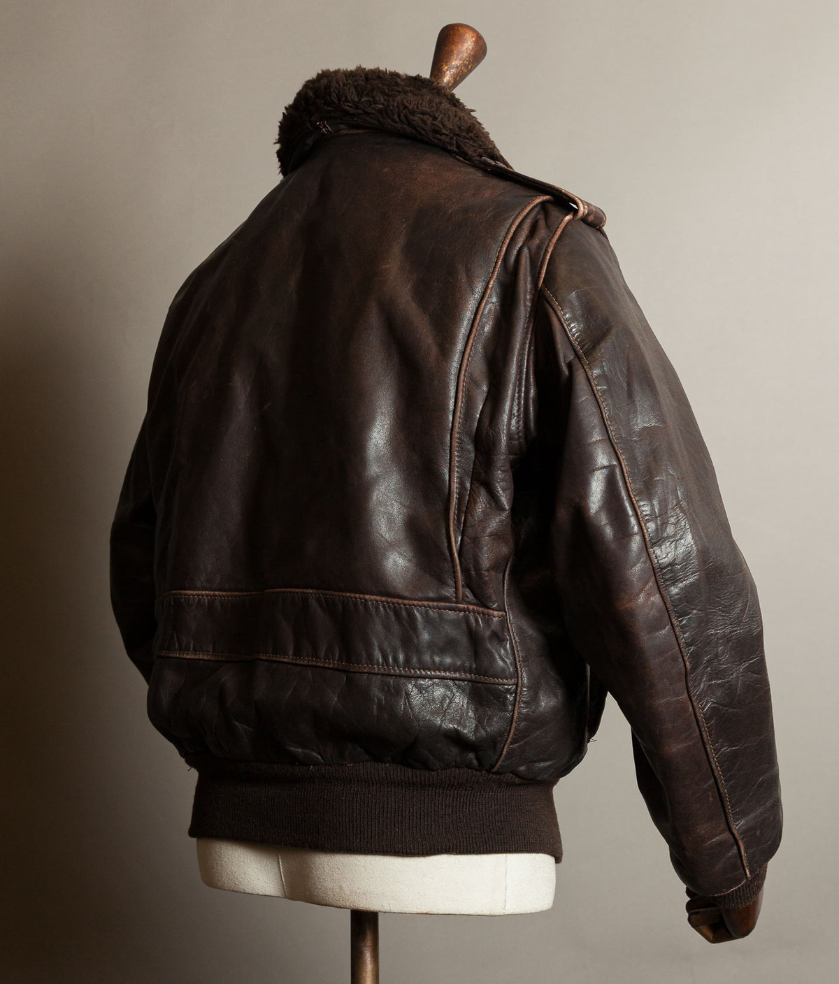 Vintage Schott 184SM A-2 Naked Cowhide Leather Flight Jacket Made in USA