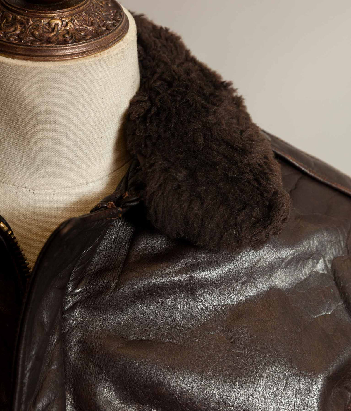 Vintage Schott 184SM A-2 Naked Cowhide Leather Flight Jacket Made in USA