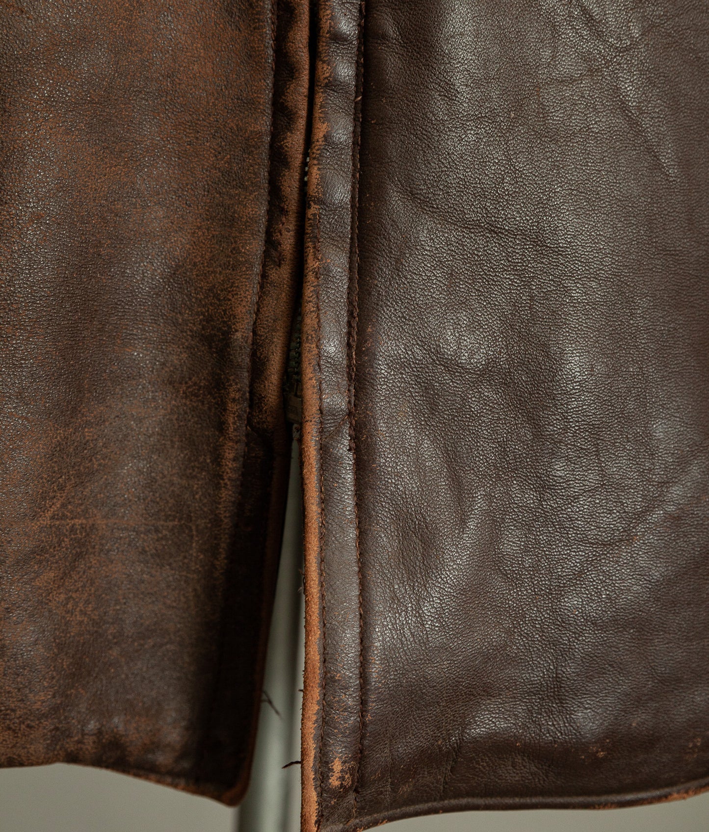 1950s French Leather Industrial Workwear Jacket