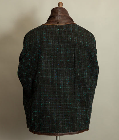 1950s French Leather Industrial Workwear Jacket