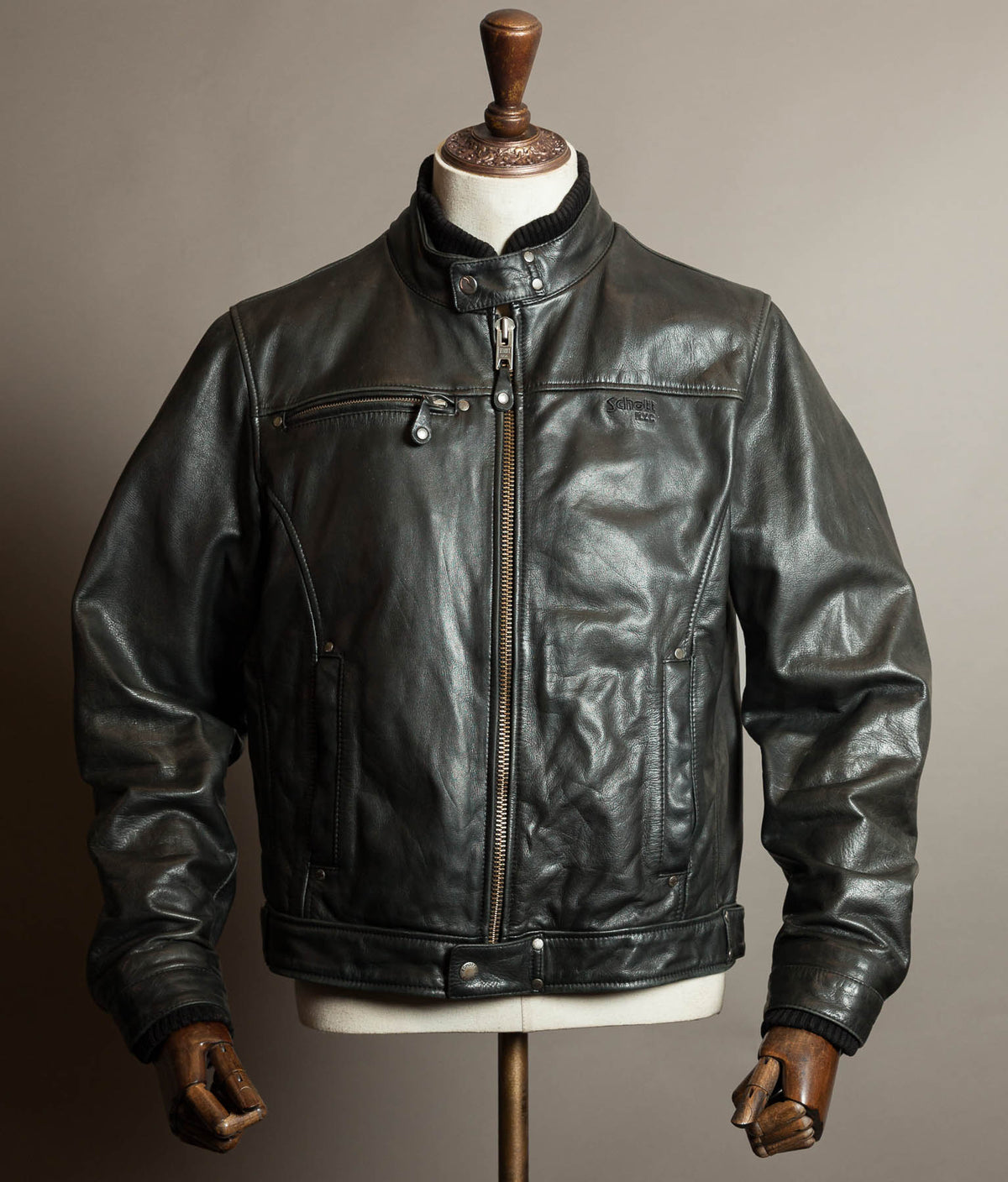 Schott NYC LC9201 Cowhide Leather Motorcycle Jacket