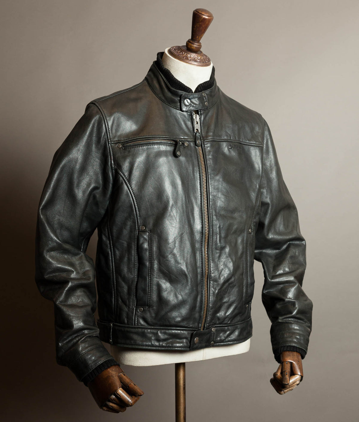 Schott NYC LC9201 Cowhide Leather Motorcycle Jacket