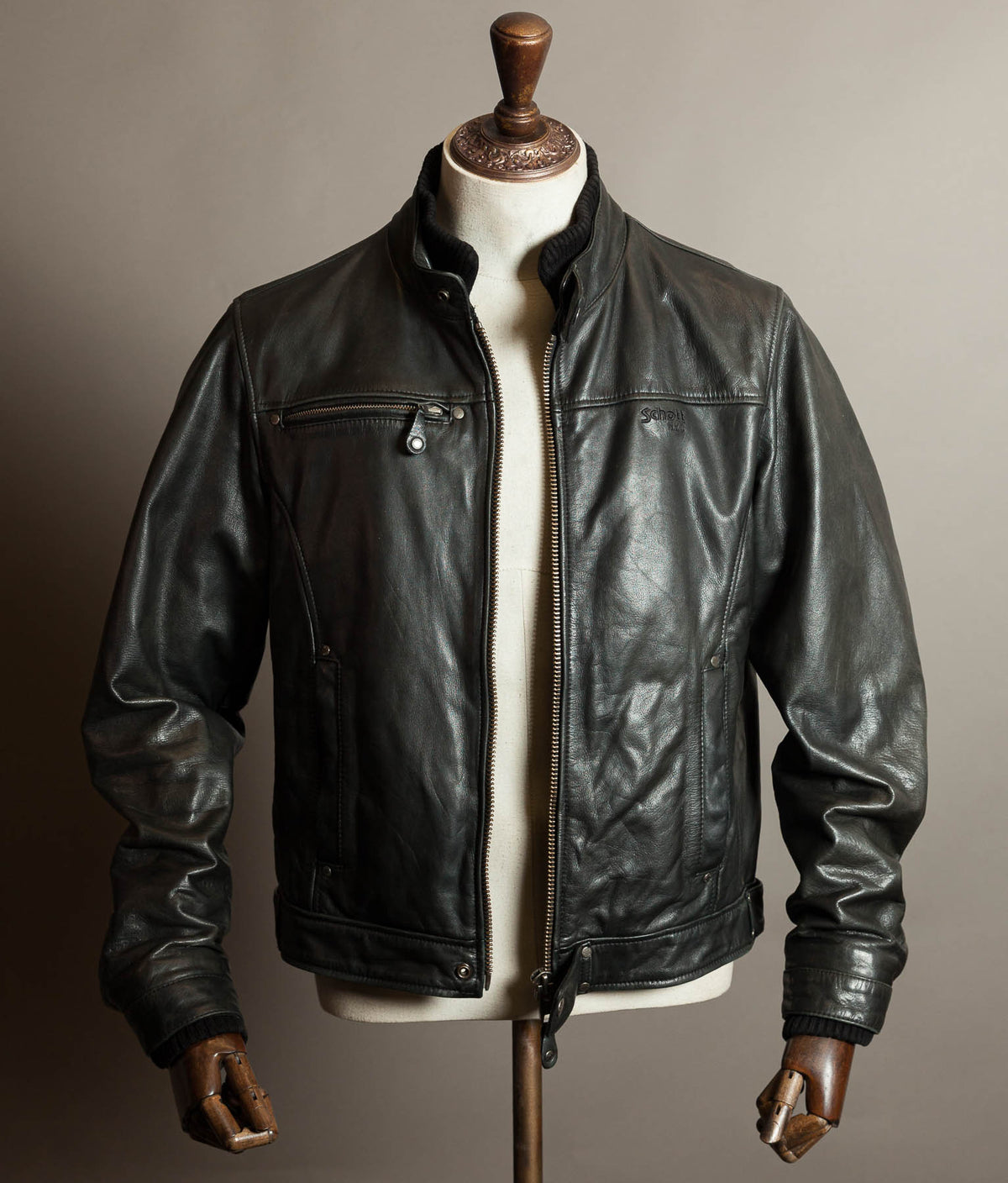 Schott NYC LC9201 Cowhide Leather Motorcycle Jacket