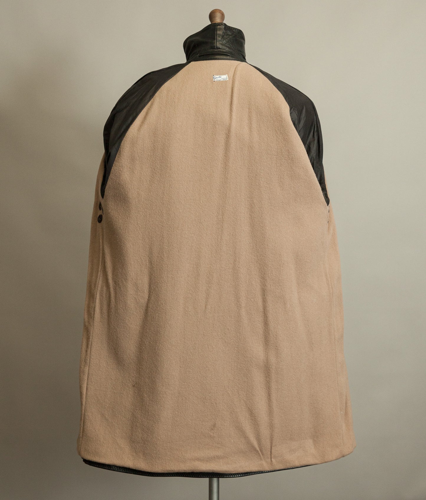 1950s Italian Police Senior Officer Horsehide Leather Trench Coat