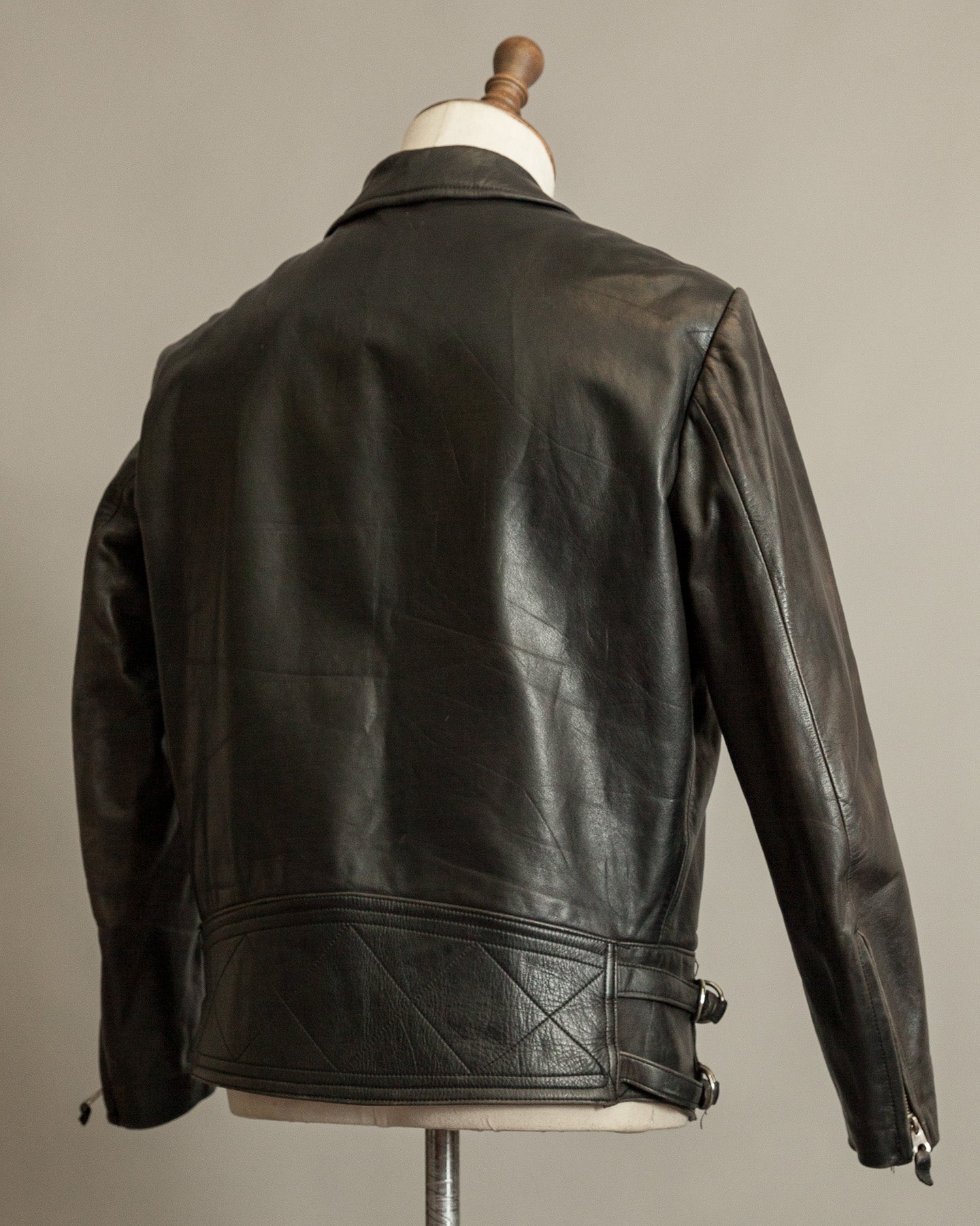 Vintage 1950s Austrian Police Motorcycle Jacket with RITSCH Zips