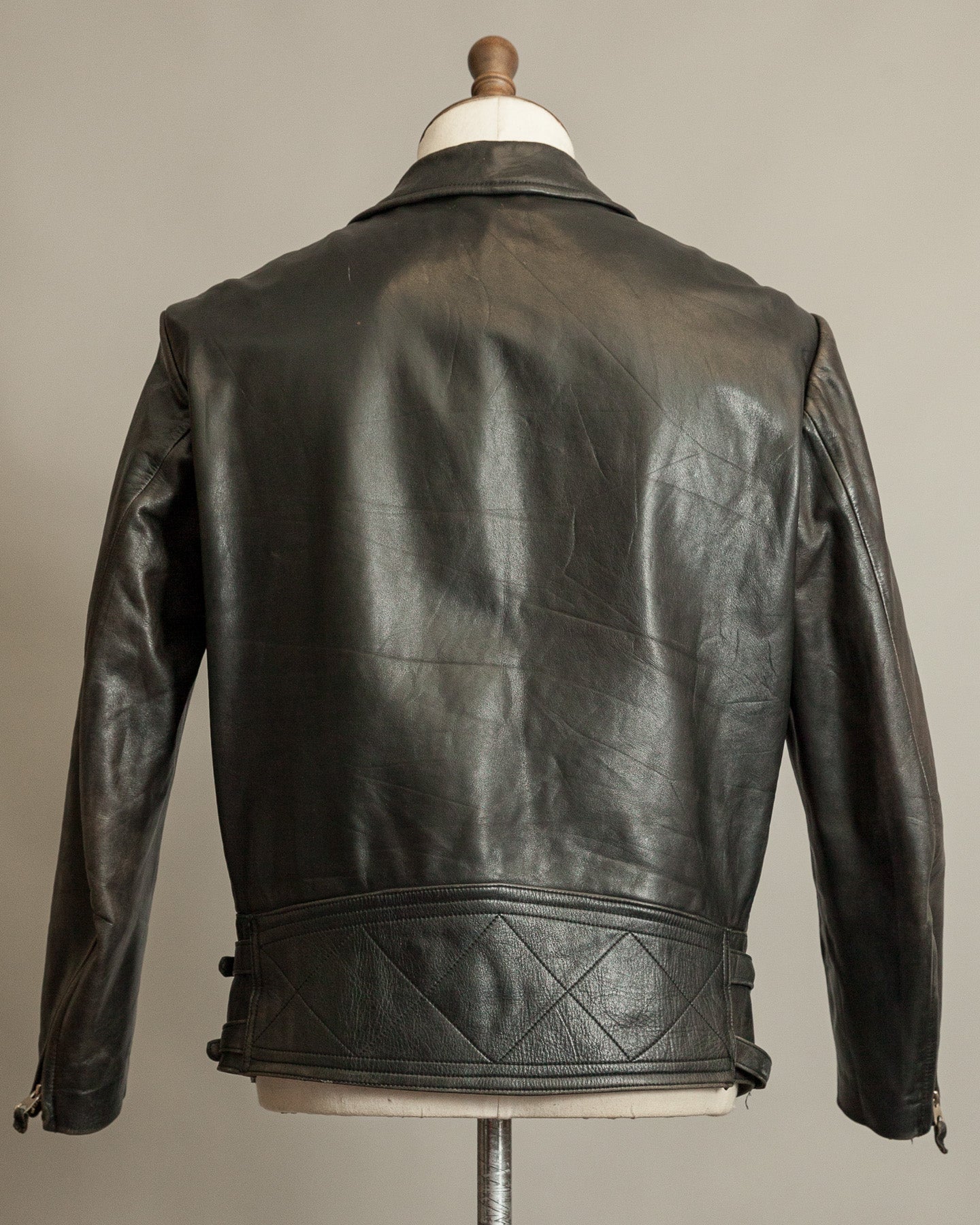 Vintage 1950s Austrian Police Motorcycle Jacket with RITSCH Zips