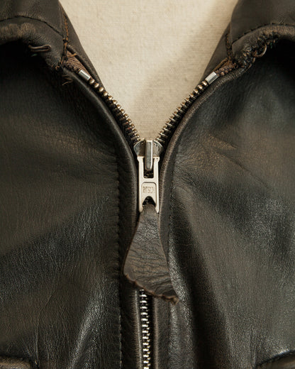 Vintage 1950s Austrian Police Motorcycle Jacket with RITSCH Zips