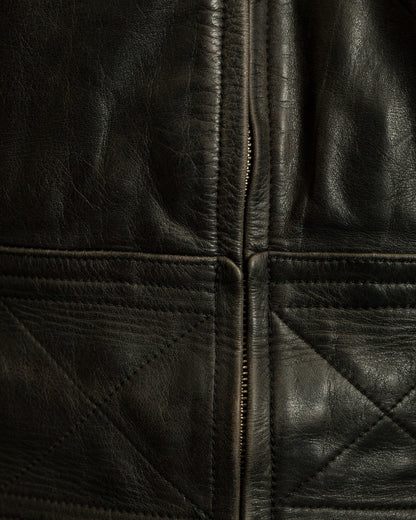 Vintage 1950s Austrian Police Motorcycle Jacket with RITSCH Zips