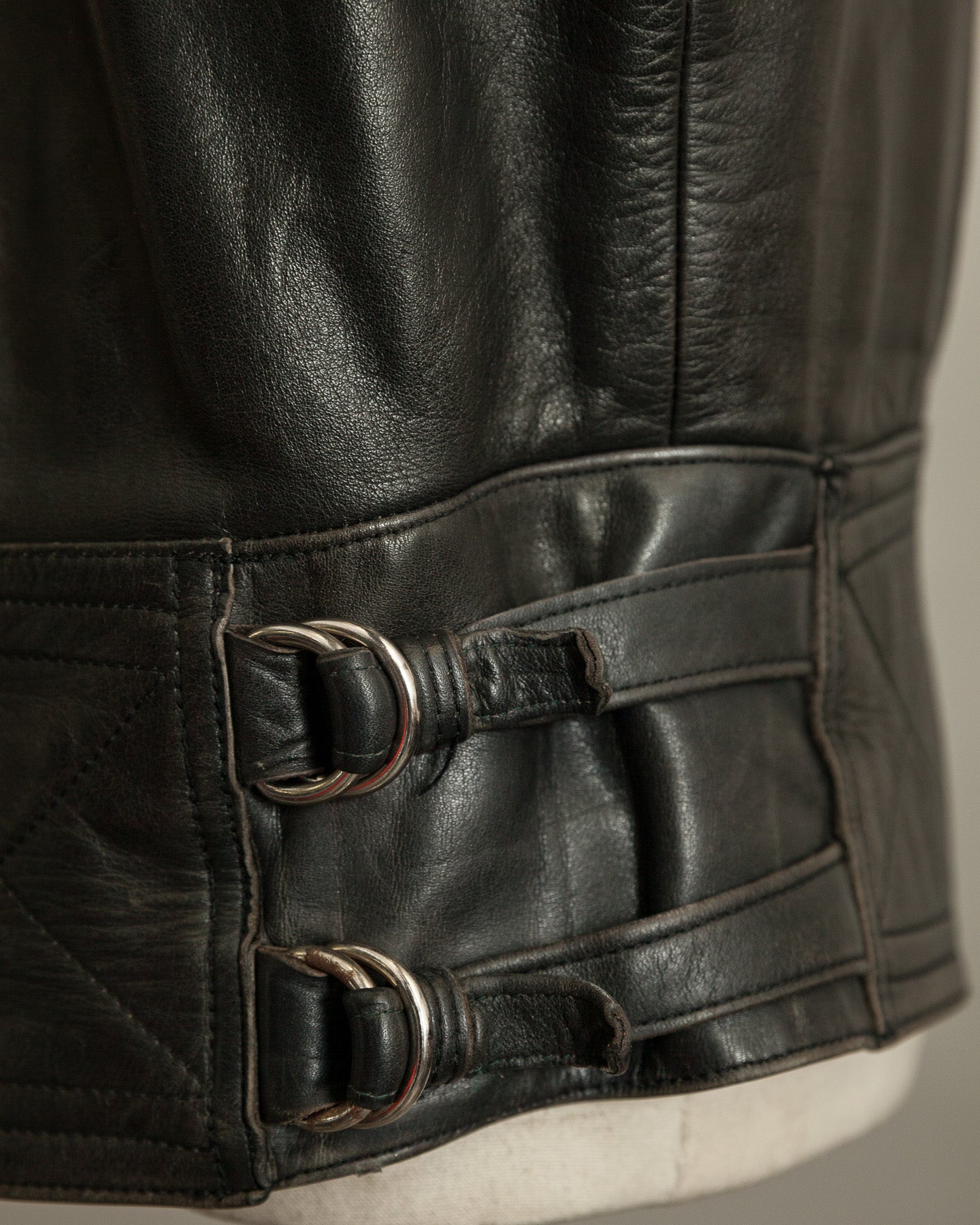 Vintage 1950s Austrian Police Motorcycle Jacket with RITSCH Zips