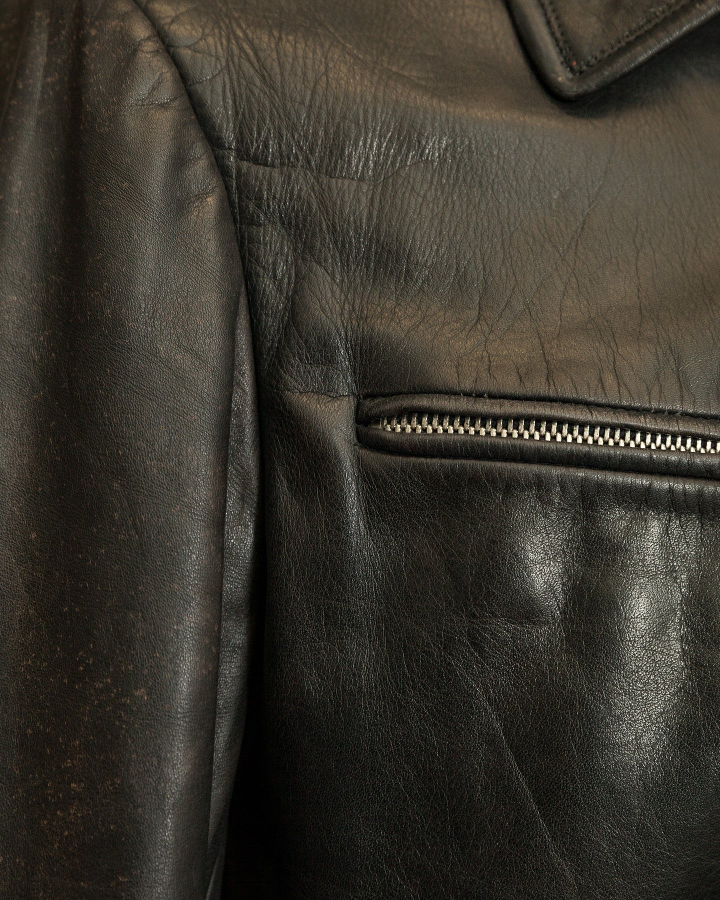 Vintage 1950s Austrian Police Motorcycle Jacket with RITSCH Zips