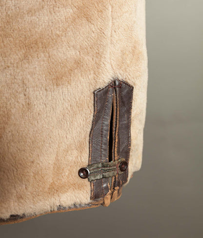 Original 1950s Grillon French Vachette Leather Workwear Jacket