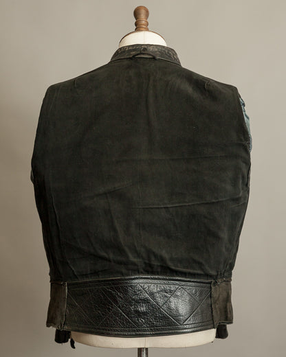 Vintage 1950s Austrian Police Motorcycle Jacket with RITSCH Zips