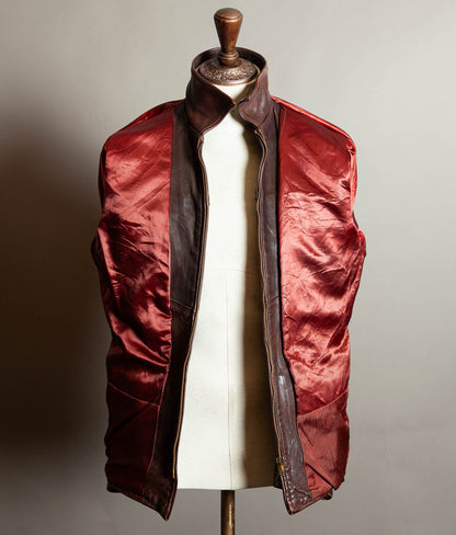 Original 1950s American Half-Belt Glove-Tanned Steerhide Leather Jacket