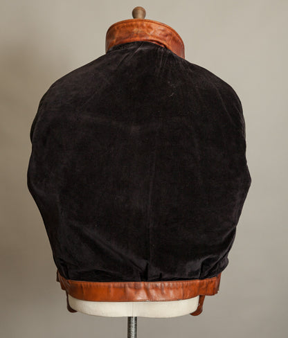 Vintage 1970s West German Heavy Steerhide Motorcycle Jacket