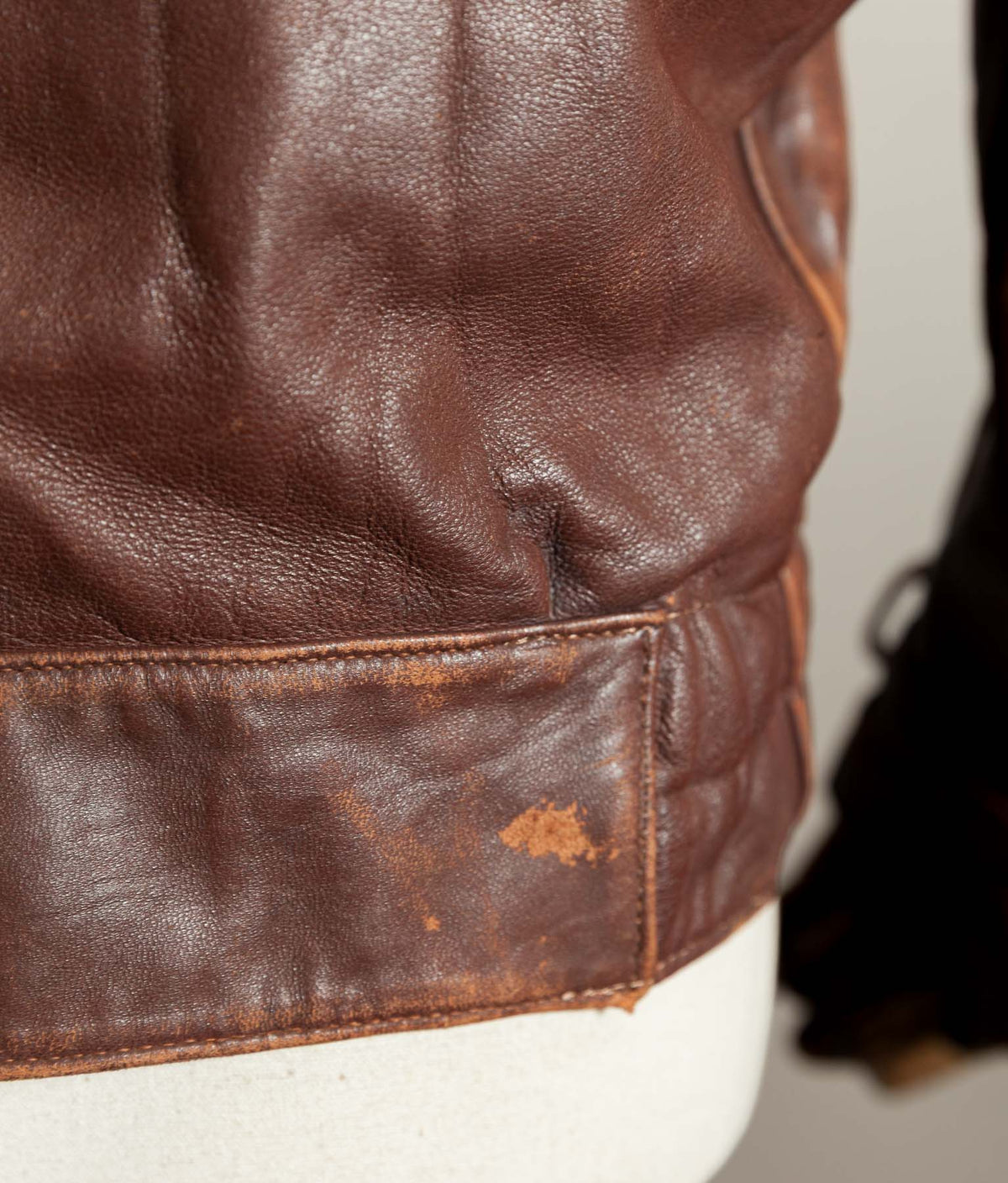 Original 1950s French Vachette Leather Motorcycle Jacket