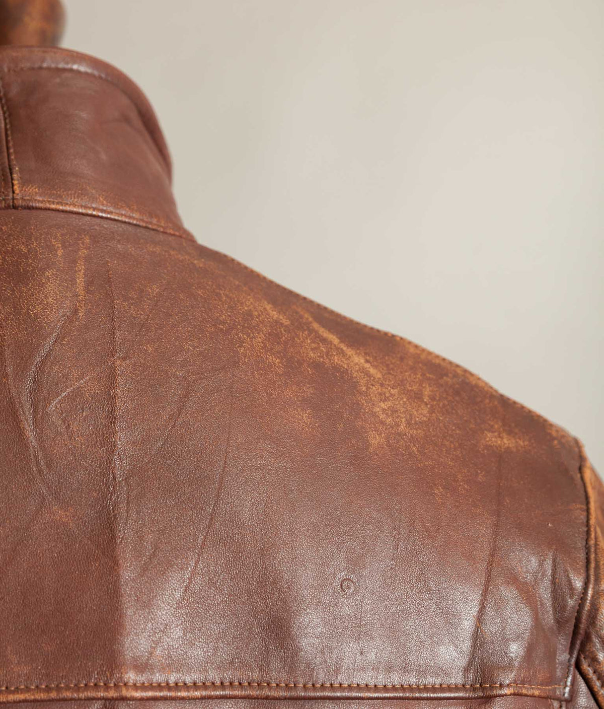 Original 1950s French Vachette Leather Motorcycle Jacket